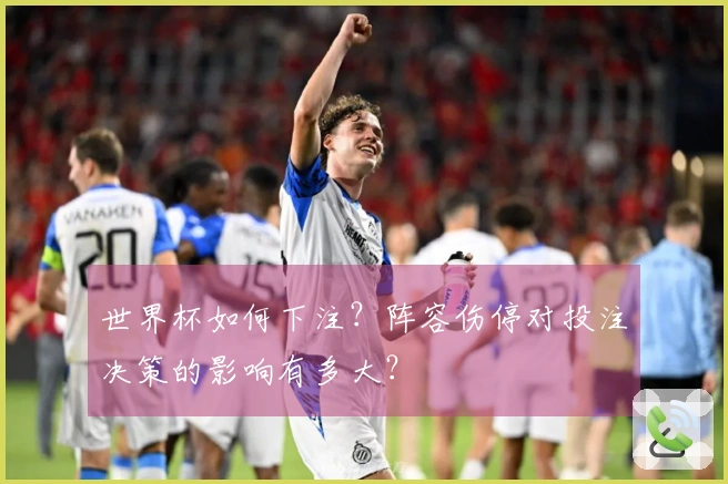 世界杯如何下注？阵容伤停对投注决策的影响有多大？